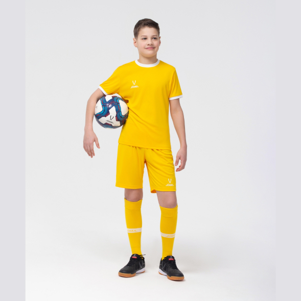 Футболка футбольная JOGEL CAMP Origin, желтый/белый, детский
