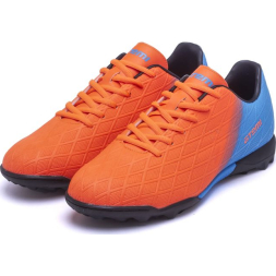 Бутсы футбольные ATEMI, SBA-005 TURF KIDS, цв. оранжевый/ голубой (28)