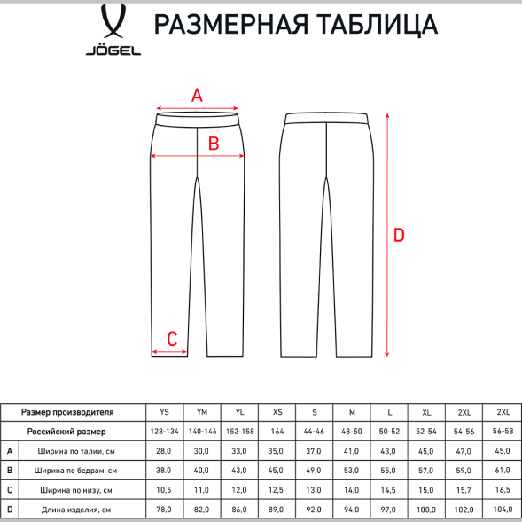 Брюки тренировочные JOGEL DIVISION PerFormDRY Pro Training Pants, темно-синий