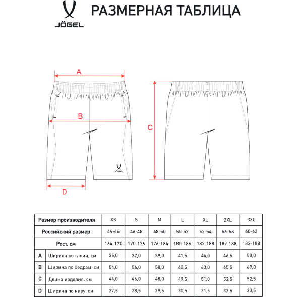 Шорты парадные JOGEL PREMIER PerFormDRY Woven Shorts, темно-синий