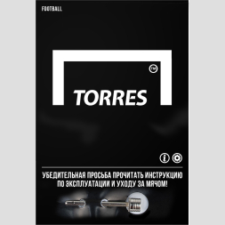 Мяч футб. TORRES Sound, F30255, р.5, со звук.панелями, 32 п,гл.PU,4 слоя, руч. сш, бело-син-чер
