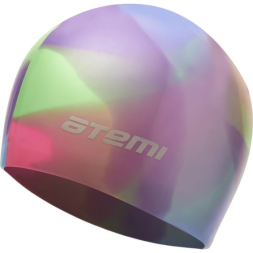 Шапочка для плавания Atemi, мультиколор, силикон., MC203