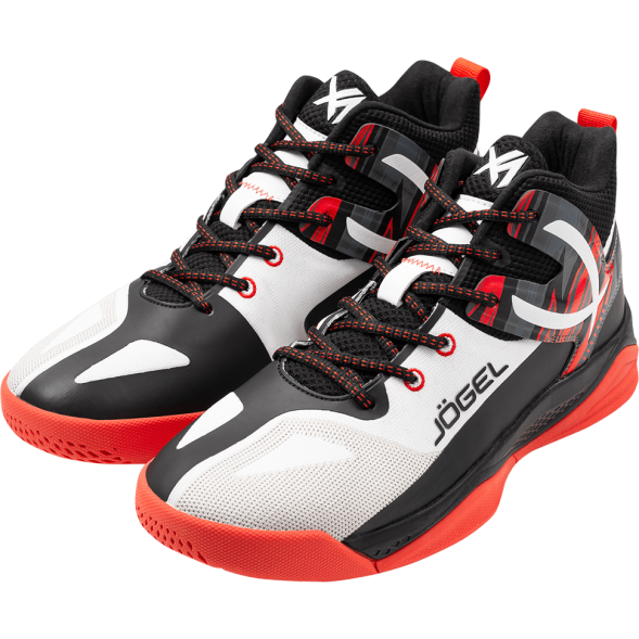 Кроссовки баскетбольные JÖGEL X1, White/red