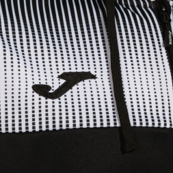 CHAQUETA CON CAPUCHA ECO SUPERNOVA NEGRO BLANCO