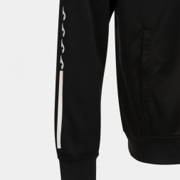 CHAQUETA CON CAPUCHA ECO SUPERNOVA NEGRO BLANCO