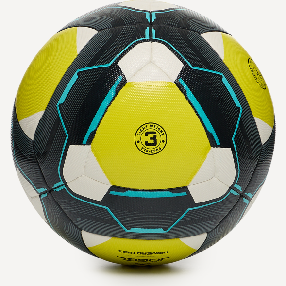 Мяч футбольный JÖGEL Primero Kids №3, желтый