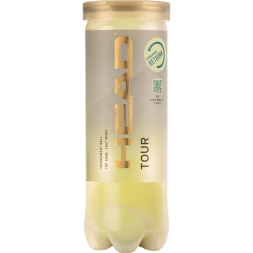 Мяч теннисный HEAD Tour 3B, 570703, уп.3 шт,одобр.ITF,сукно,нат.резина,желтый