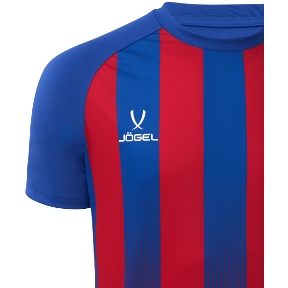 Футболка игровая JOGEL CAMP Striped Jersey, красный/синий, детский