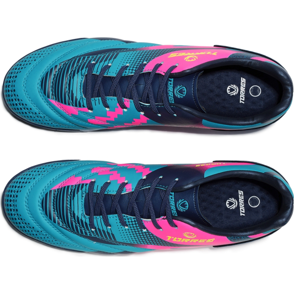 Бутсы зальные подростковые TORRES TIEMPO-J, TS134236-572-37, р.37, салатово--бирюзовый