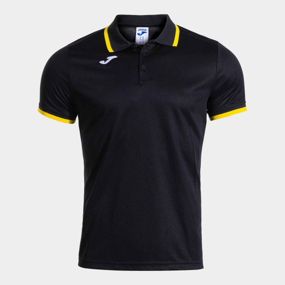 POLO MANGA CORTA COMBI PREMIUM NEGRO AMARILLO
