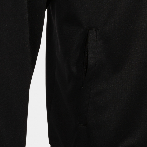 CHAQUETA CON CAPUCHA ECO SUPERNOVA NEGRO NARANJA