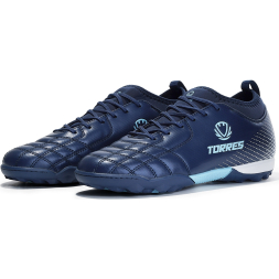 Бутсы футбольные (многошиповки) подростковые TORRES BOLA-J, TS2342310-372-37, р.37,с носком, синий