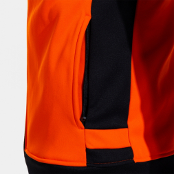 CHAQUETA CON CAPUCHA LIDER NARANJA NEGRO