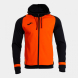 CHAQUETA CON CAPUCHA LIDER NARANJA NEGRO
