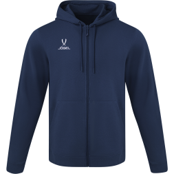 Флисовое худи на молнии JOGEL ESSENTIAL Cotton Fleece FZ Hoodie, темно-синий