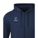 Флисовое худи на молнии JOGEL ESSENTIAL Cotton Fleece FZ Hoodie, темно-синий
