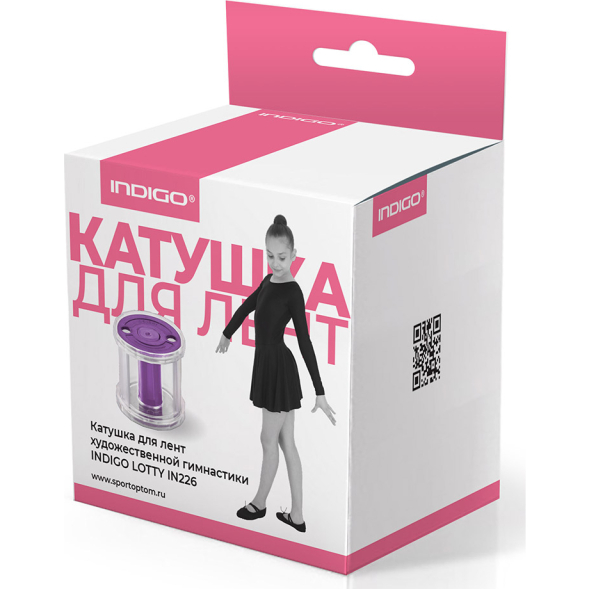 Катушка для лент художественной гимнастики INDIGO LOTTY IN226-PI