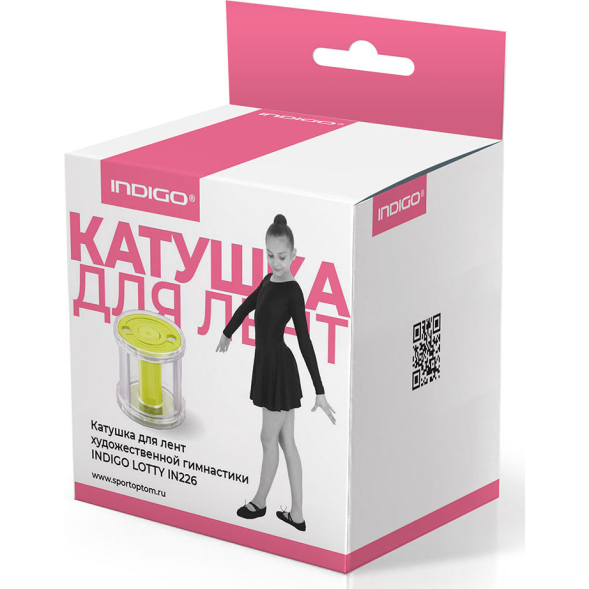 Катушка для лент художественной гимнастики INDIGO LOTTY IN226-PI