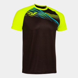 CAMISETA MANGA CORTA ELITE X NEGRO AMARILLO FLUOR