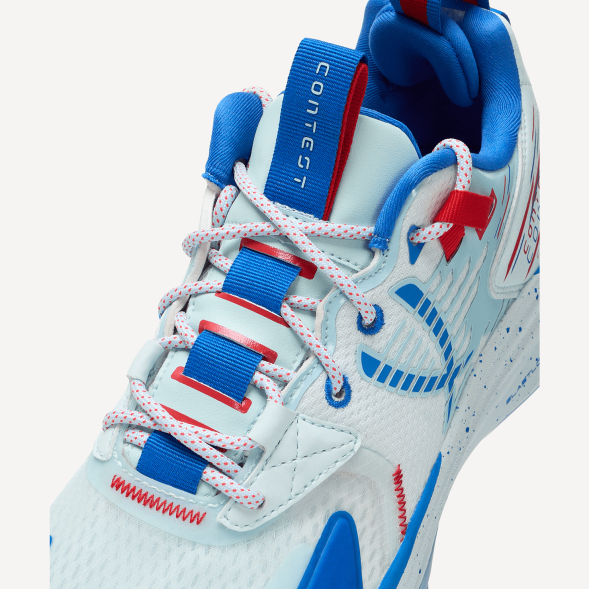 Кроссовки баскетбольные JOGEL Contest, голубой/красный