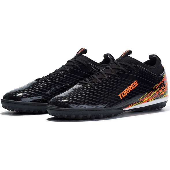 Бутсы футбольные (многошиповки) подростковые TORRES NEO-J, TS234239-751-37, р.37, с носком, голубой