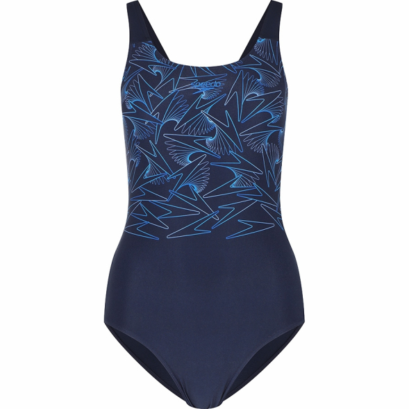 Купальник SPEEDO Hyperboom Splice Muscleback, 8-1347018661, р.30 (рос.42), темно-синий