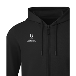Флисовое худи на молнии JOGEL ESSENTIAL Cotton Fleece FZ Hoodie, черный