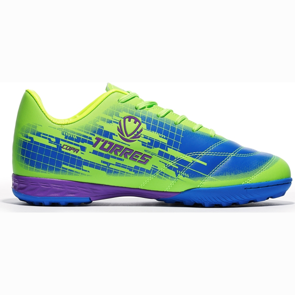 Бутсы футбольные (многошиповки) детские TORRES COPA KID, TS234238-736-33, р.33, сине-голубой