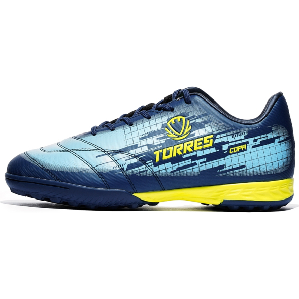 Бутсы футбольные (многошиповки) детские TORRES COPA KID, TS234238-736-33, р.33, сине-голубой