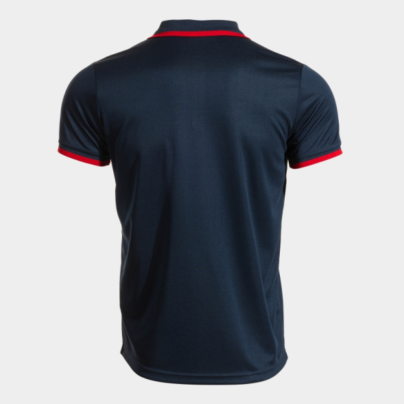 POLO MANGA CORTA COMBI PREMIUM MARINO ROJO