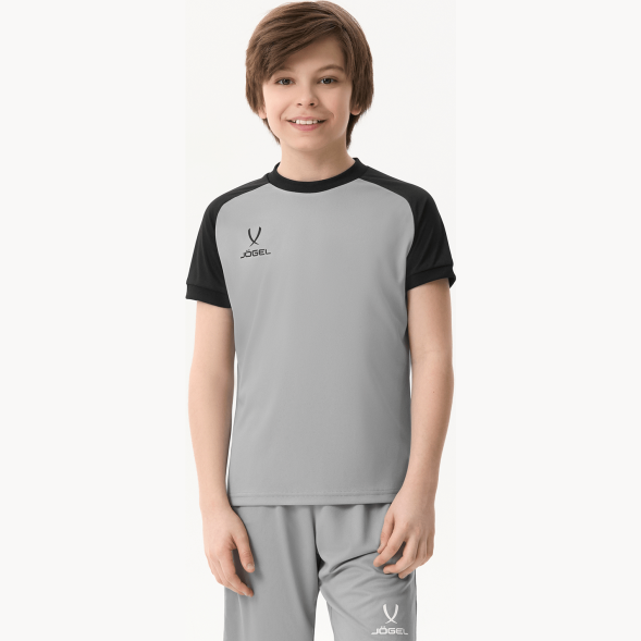 Футболка игровая JOGEL CAMP Reglan Jersey, серый, детский