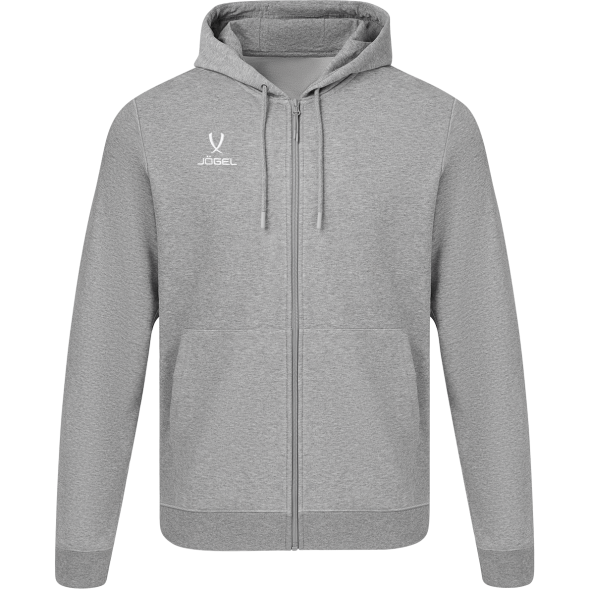 Флисовое худи на молнии JOGEL ESSENTIAL Cotton Fleece FZ Hoodie, серый меланж, детский