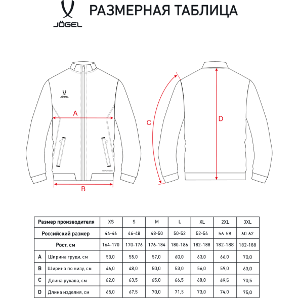 Куртка парадная JOGEL PREMIER PerFormDRY Woven Jacket, черный