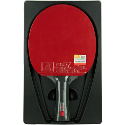 Ракетка для настольного тенниса DOUBLE FISH Black Carbon King Racket 5*****, профессиональная, ITTF Approved
