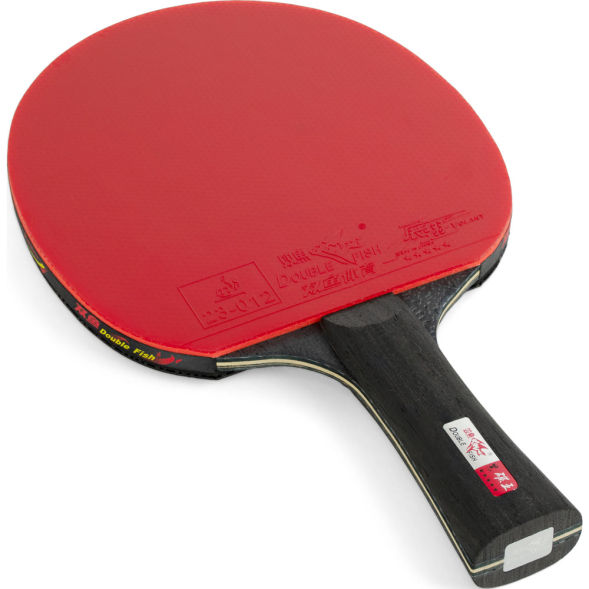 Ракетка для настольного тенниса DOUBLE FISH Black Carbon King Racket 5*****, профессиональная, ITTF Approved