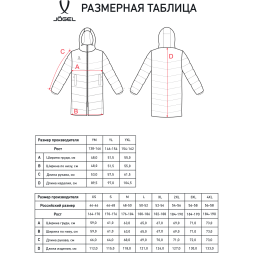 Пальто утепленное JOGEL ESSENTIAL PerFormPROOF Padded Coat, черный