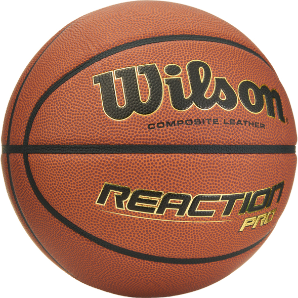 Мяч баск. WILSON Reaction PRO, WTB10137XB07, р.7, синт. PU, бутил. камера, темно-коричневый