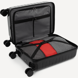 Чемодан для ручной клади JOGEL ESSENTIAL Carry on Spinner, черный