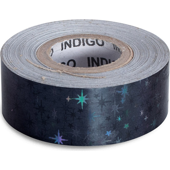 Обмотка для гимнастического обруча INDIGO Stars IN380-LB, 20мм*14м, голубой