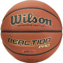 Мяч баск. WILSON Reaction PRO, WTB10139XB05, р.5, синт. PU, бутил. камера, темно-коричневый