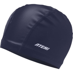Шапочка для плавания Atemi PU cap blue, полиуретан, Цвет: синий, FPUC1BE