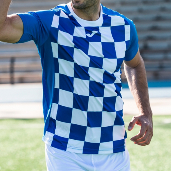 Футболка с коротким рукавом FLAG II Синий-белый