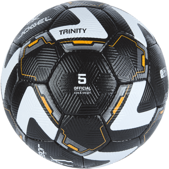 УЦЕНКА Мяч футбольный JOGEL Trinity №5, черный/белый