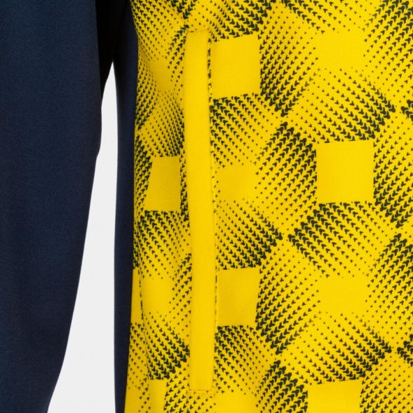 Джемпер с капюшоном SUPERNOVA III Темно синий-желтый