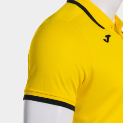POLO MANGA CORTA COMBI PREMIUM AMARILLO NEGRO
