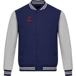 Бомбер JÖGEL ESSENTIAL Fleece Bomber, темно-синий/серый меланж