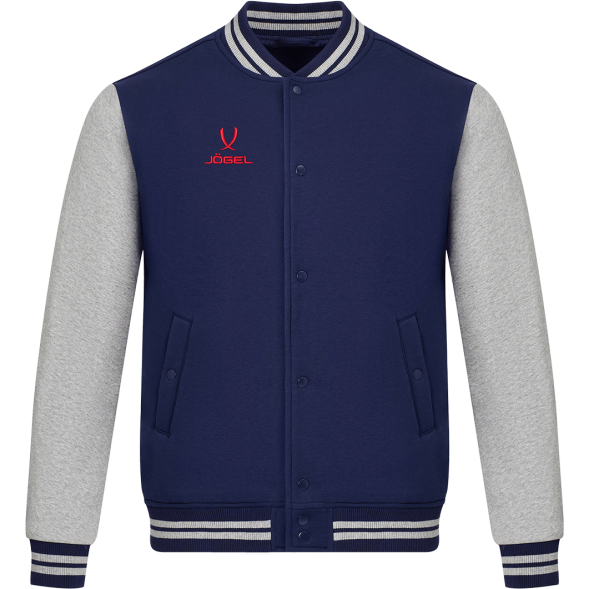 Бомбер JÖGEL ESSENTIAL Fleece Bomber, темно-синий/серый меланж