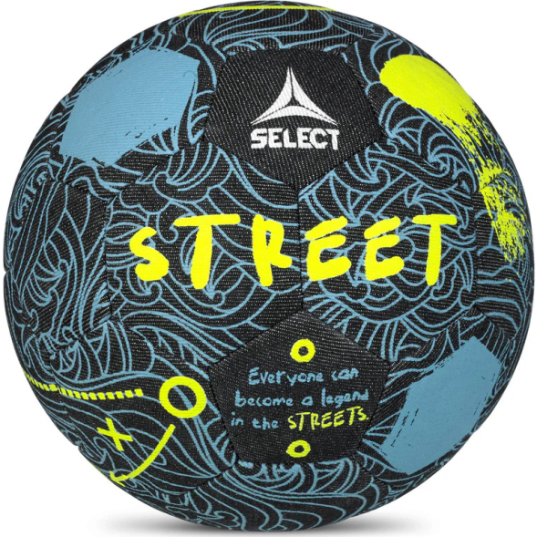 Мяч футб. SELECT Street V24, 0935965965, р.4,5, 32 пан., деним, маш.сш., черный