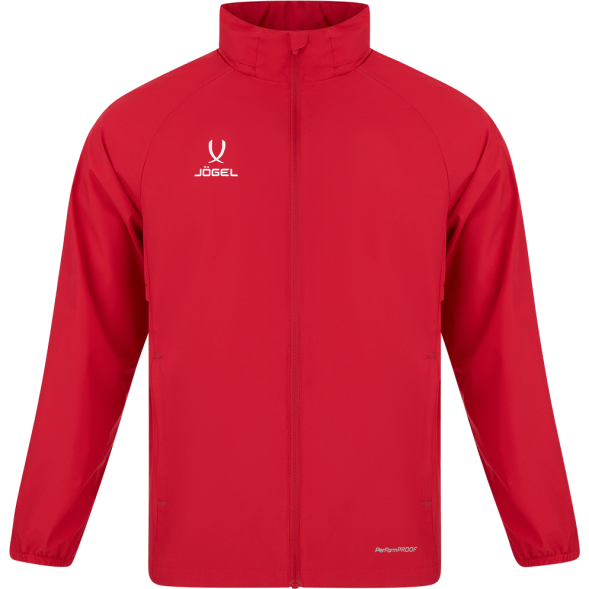 Куртка ветрозащитная JOGEL PREMIER PerFormPROOF FZ Rain Jacket, красный