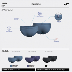 SLIP DE BAÑO SHARK AZUL